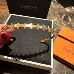 Missoma 18ct Gold Plated cuff bracelet